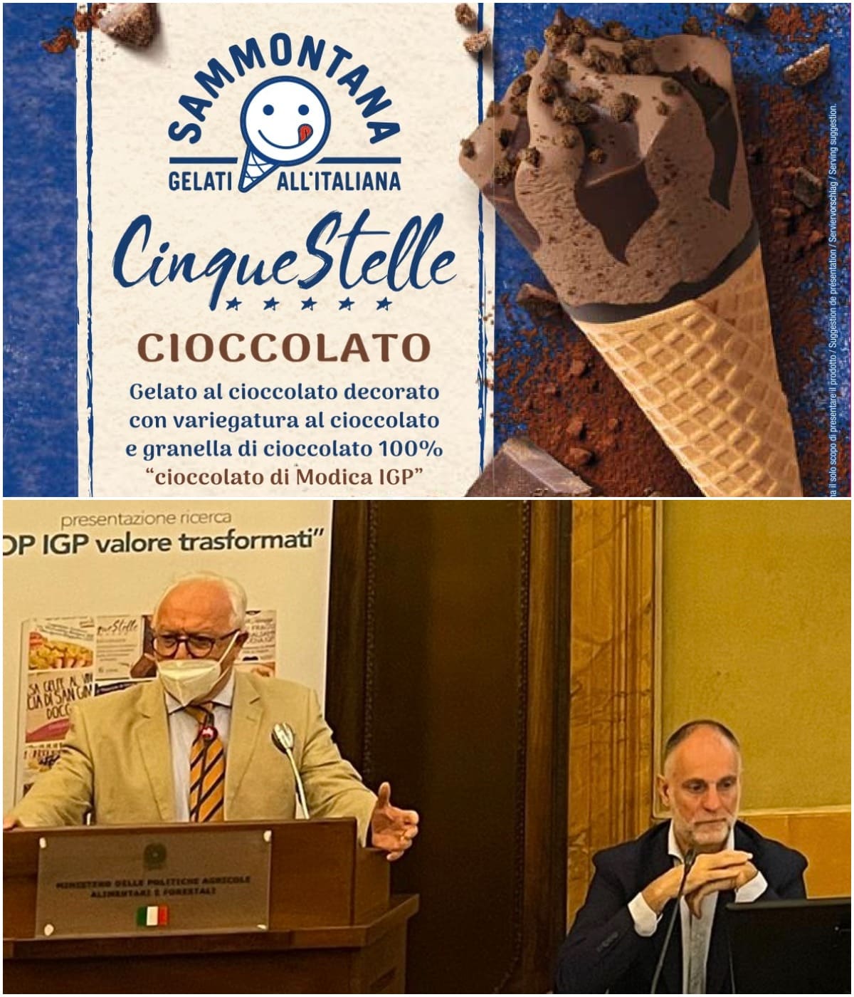 Sammontana lancia il Cornetto Cinque Stelle con Cioccolato di Modica IGP