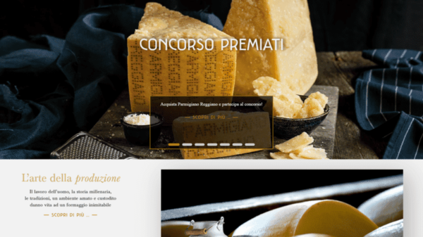Il sito del Consorzio del Parmigiano Reggiano