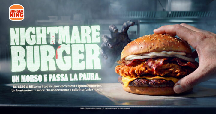 Halloween da Burger King torna con Nightmare Burger, manzo alla griglia e pollo croccante solo fino al 1° novembre