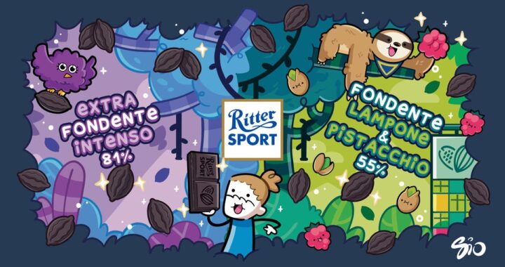 Ritter Sport presenta la nuova linea Fondente con le illustrazioni di Sio